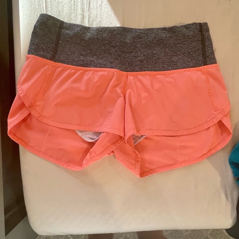 Lululemon Coral Speed Shorts